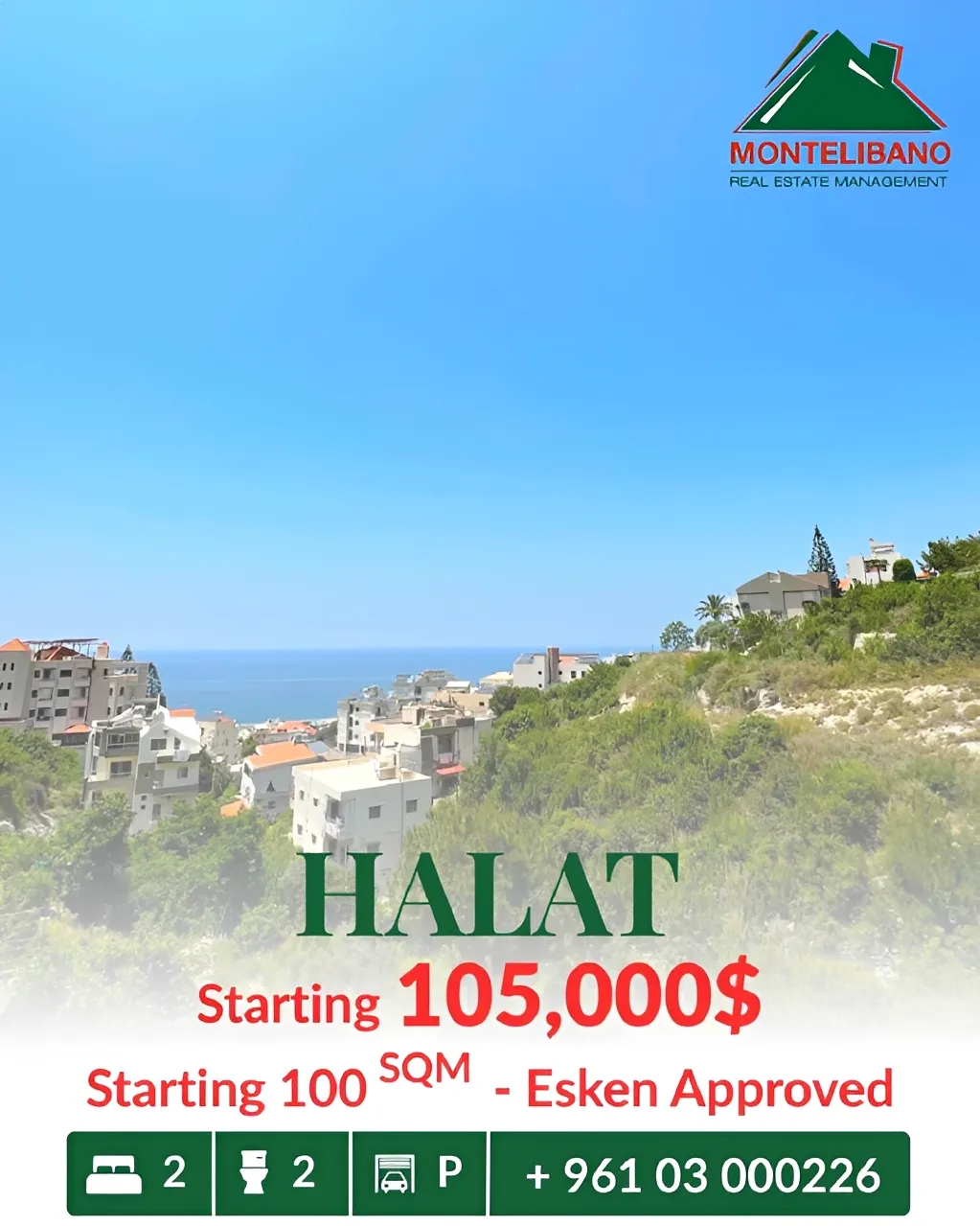 Apartment for sale in Halat, Lebanon