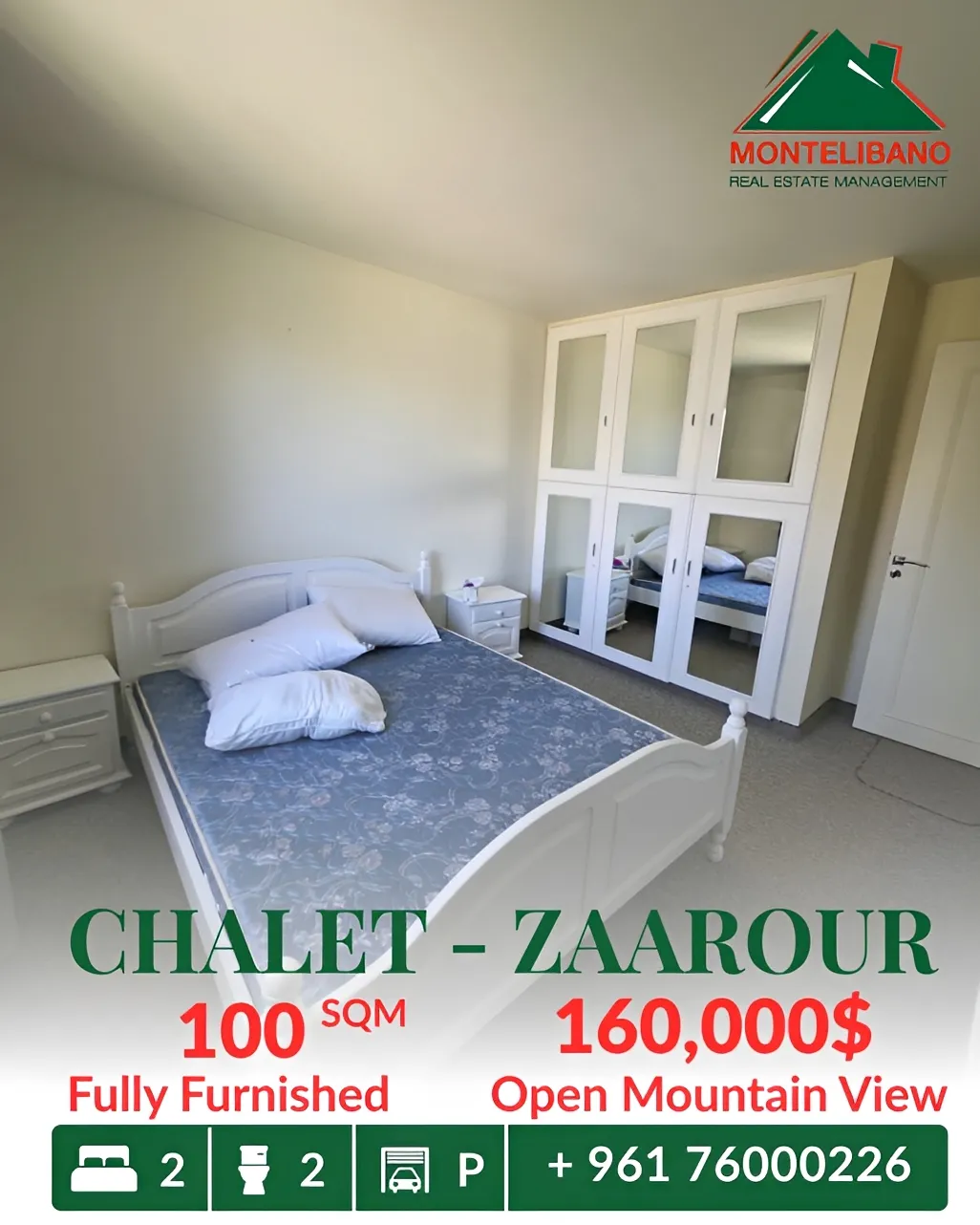 Chalet for sale in Zaarour