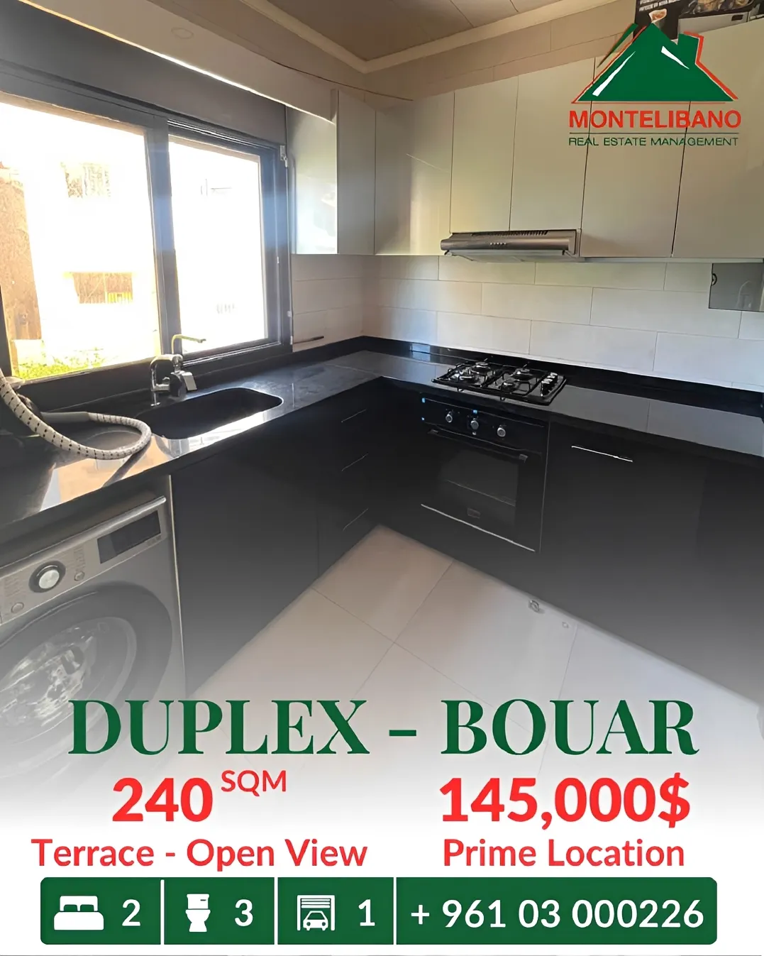 Duplex for sale in Bouar, Lebanon
