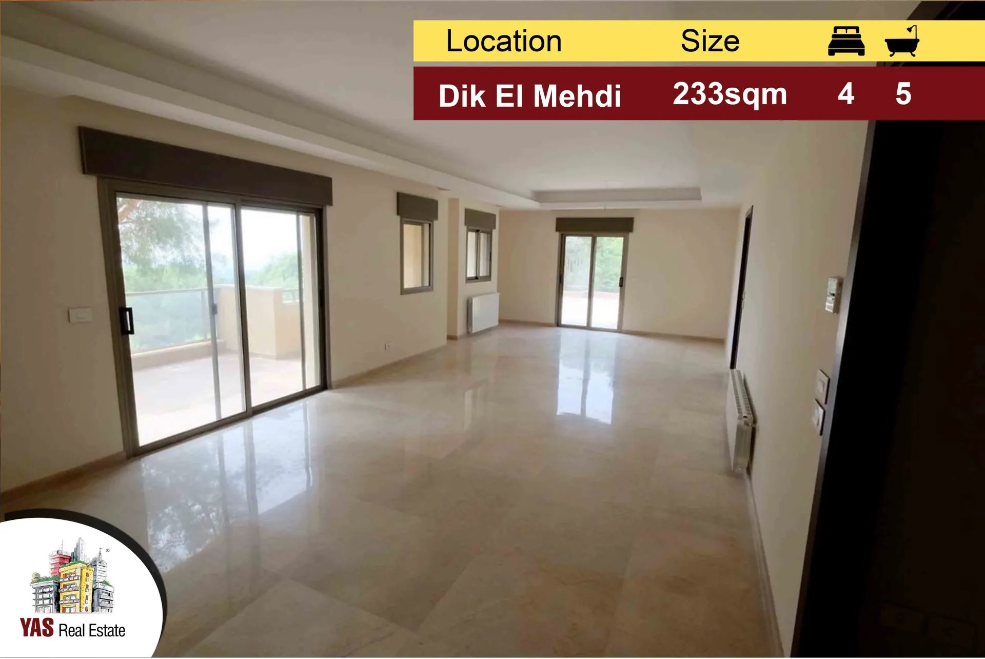 Apartment for Sale in Dik El Mehdi
