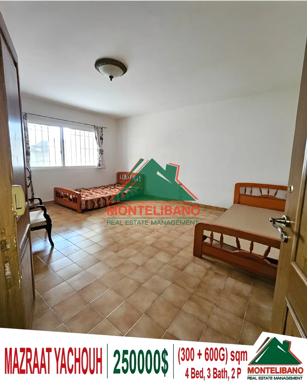 Apartment for Sale in Mazraat Yachoua, Lebanon