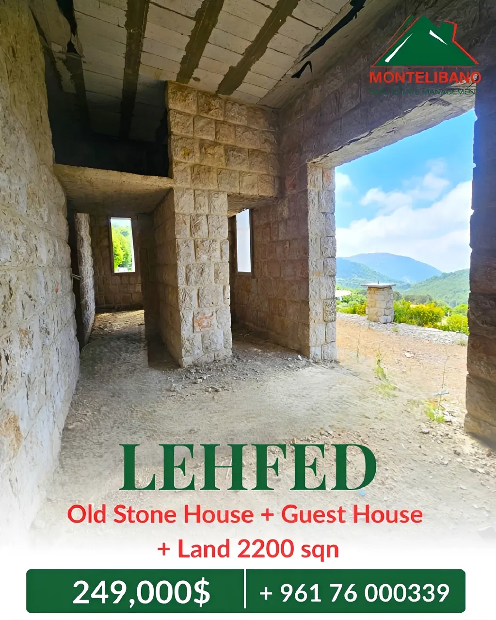 Apartment for sale in Lehfed, Lebanon