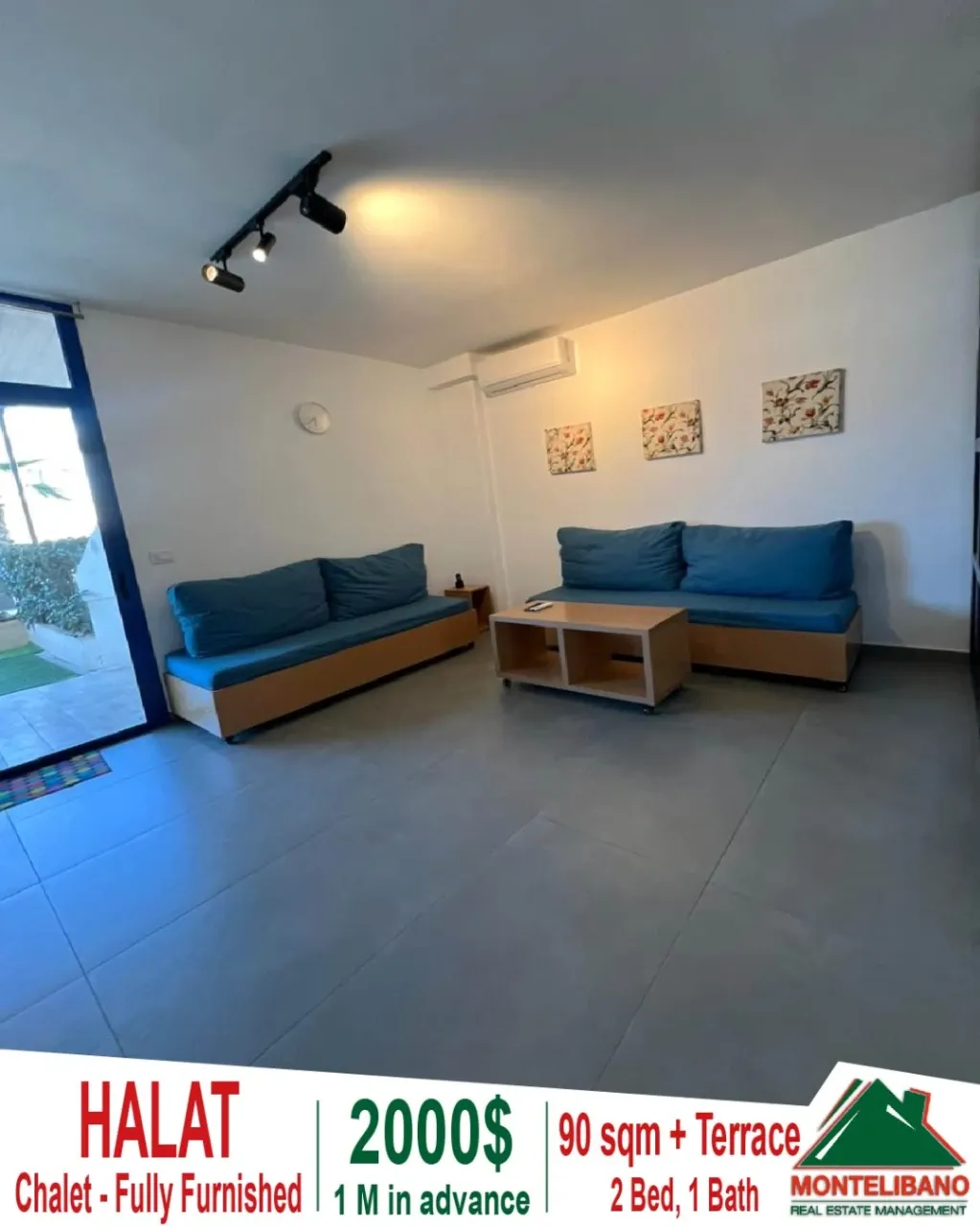 Chalet for rent in Halat, Lebanon - 2 bed, 1 bath