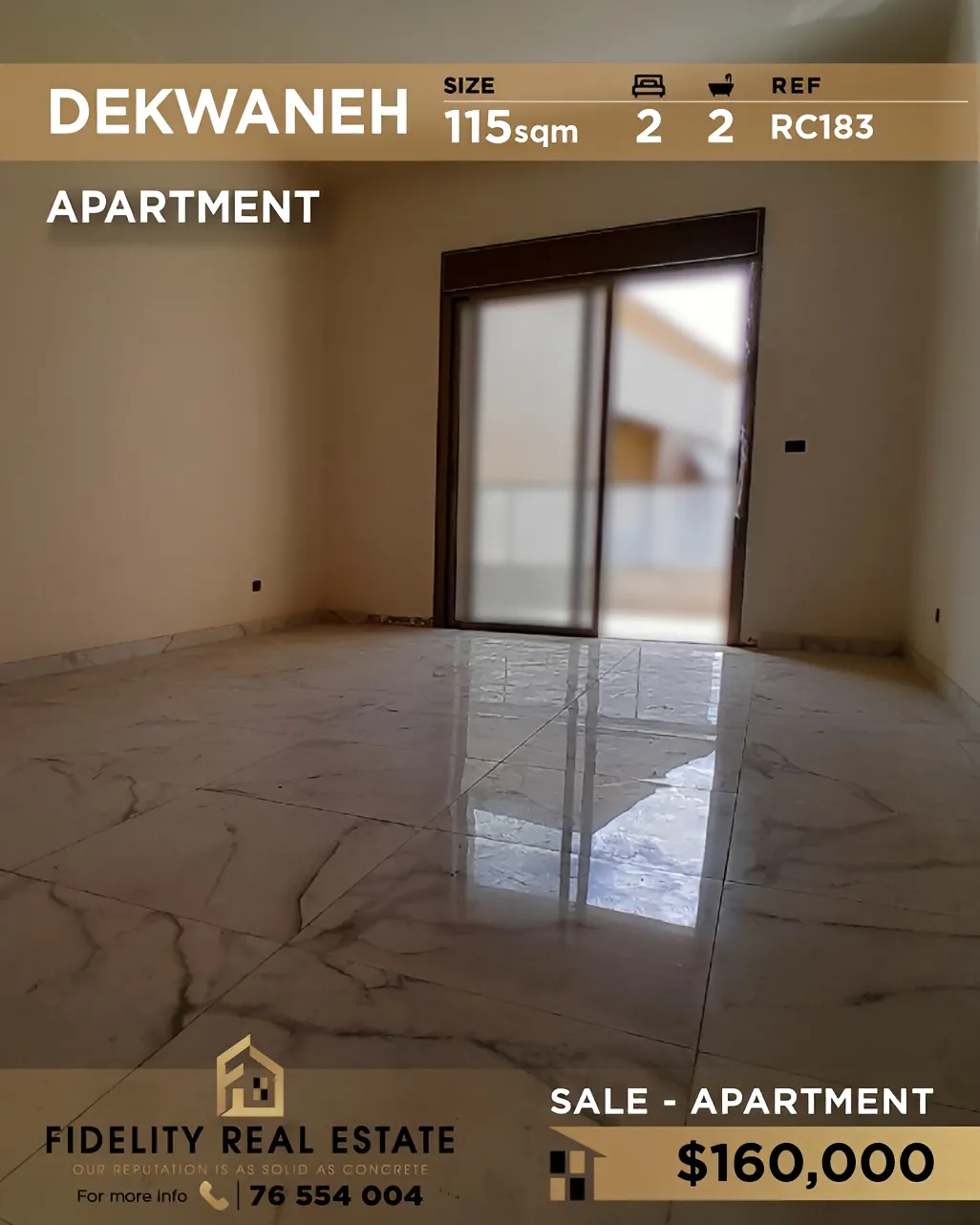 Apartment for sale in Dekwaneh, Lebanon