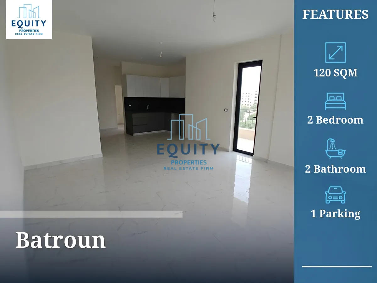 Apartment for rent in Batroun - 2 bed, 2 bath