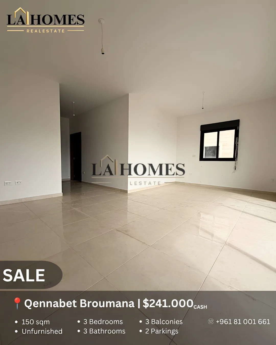 Apartment for sale in Qennabet Broummana