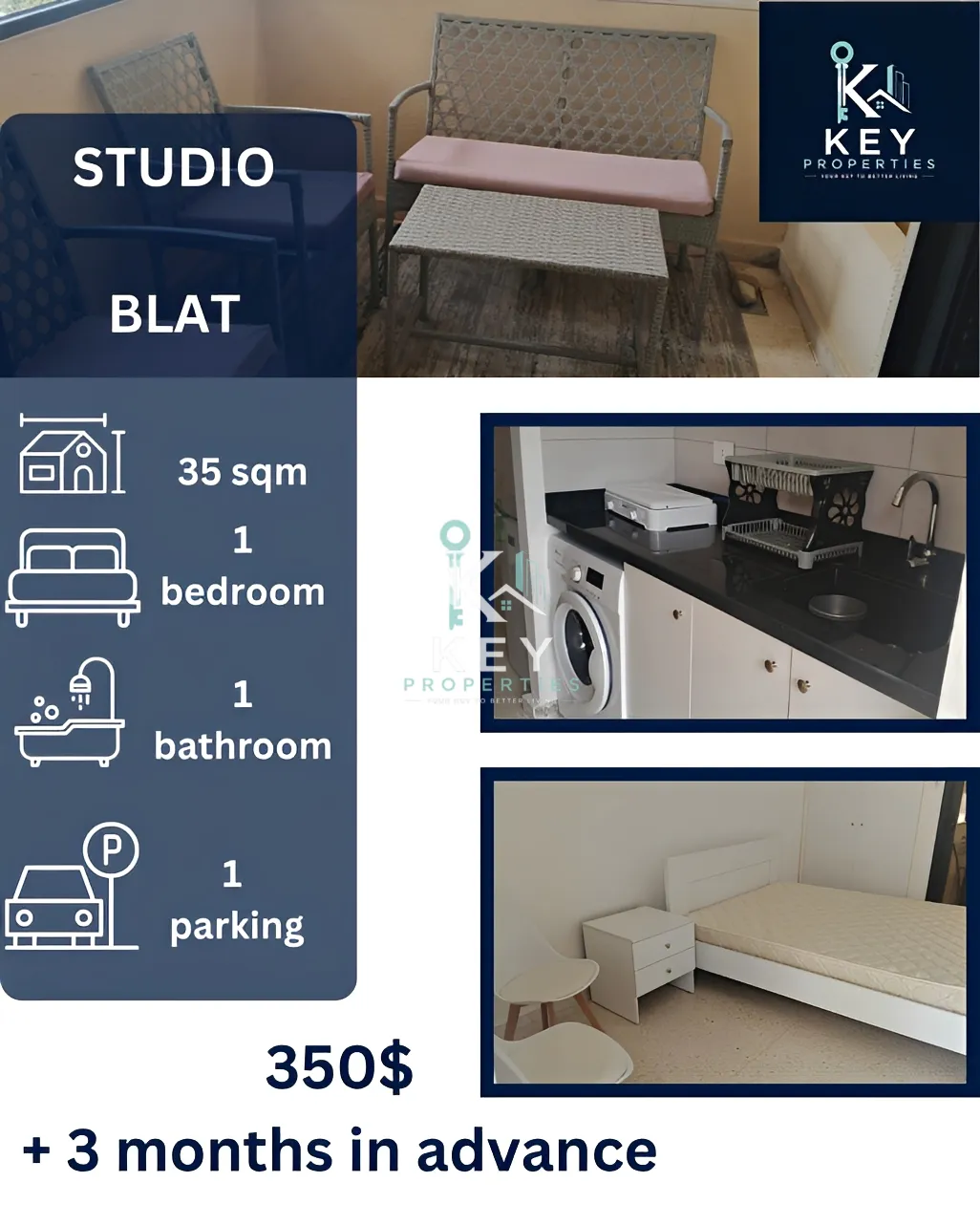 Studio for rent in Blat, Lebanon