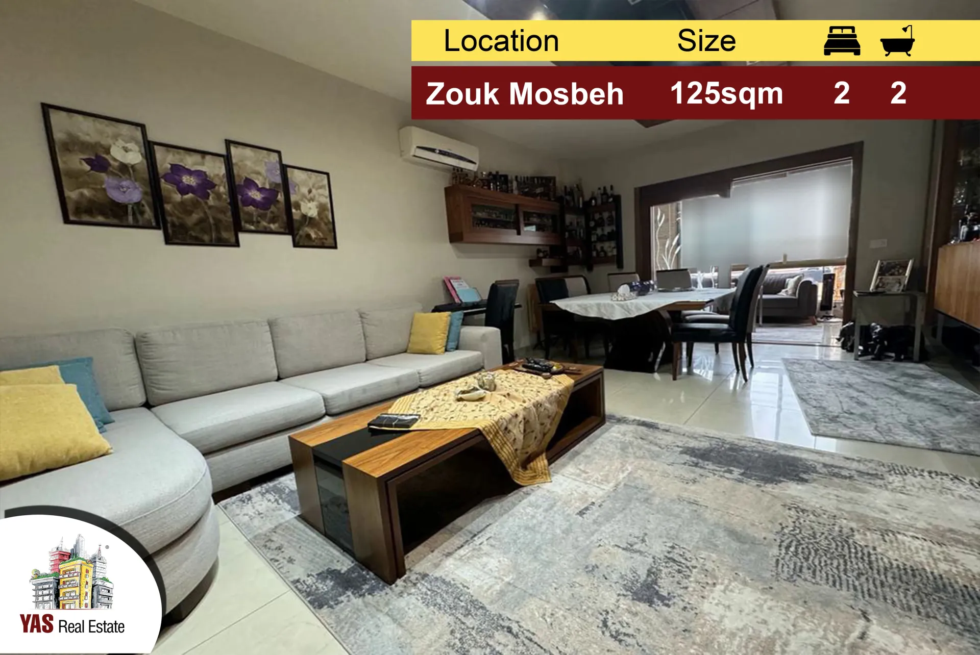 Apartment for Sale in Zouk Mosbeh - 2 bed, 2 bath