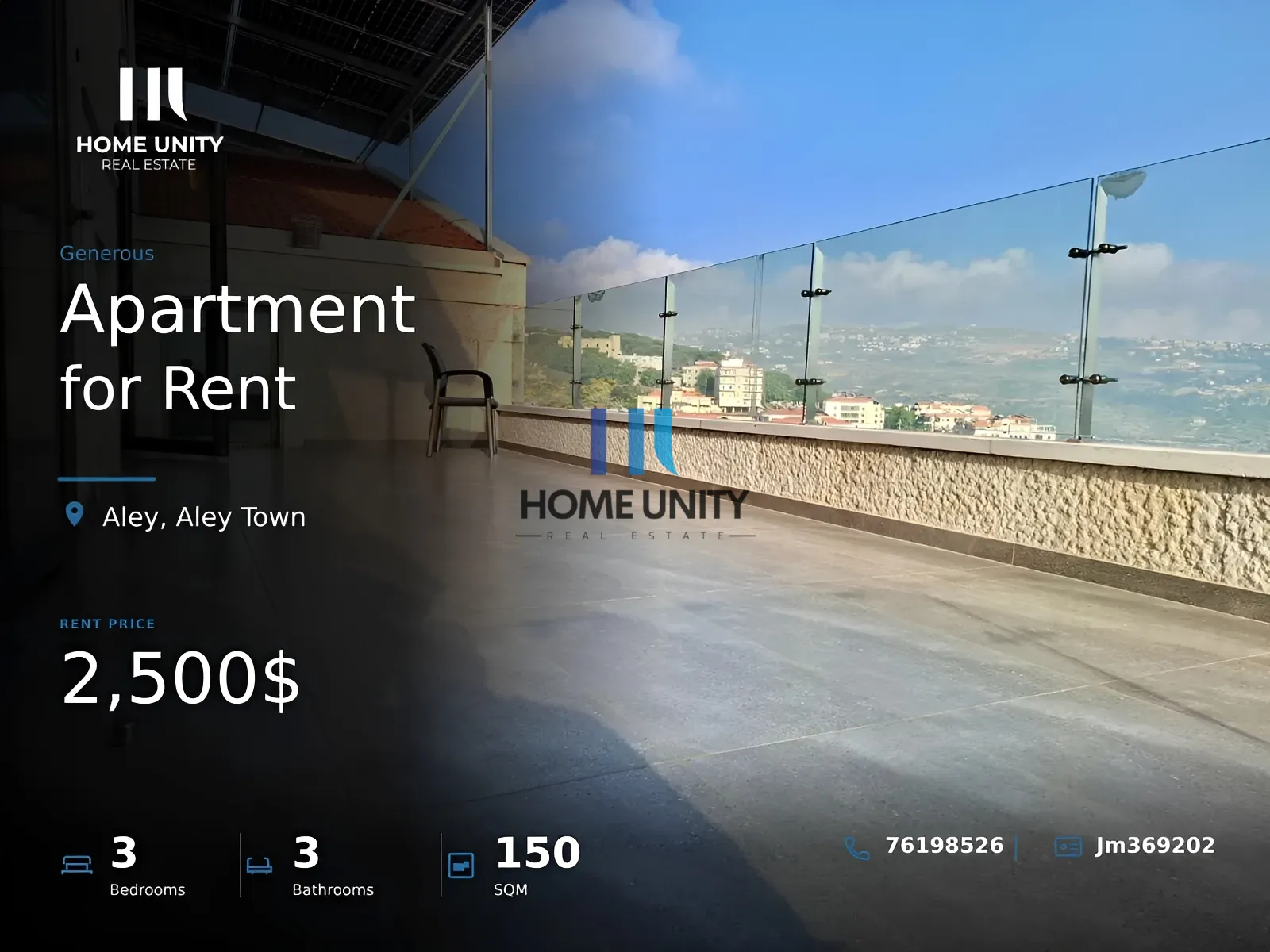Apartment for Rent in Aley Town