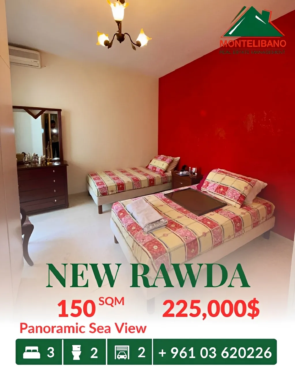 Apartment for sale in New Rawda, Beirut, Lebanon