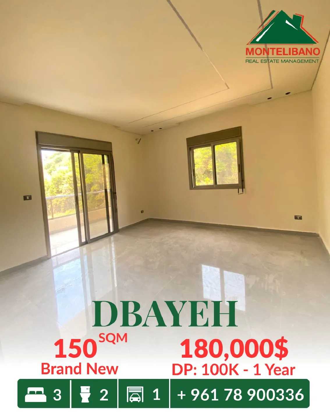 Apartment for sale in Dbayeh, Lebanon - 3 bed, 2 bath