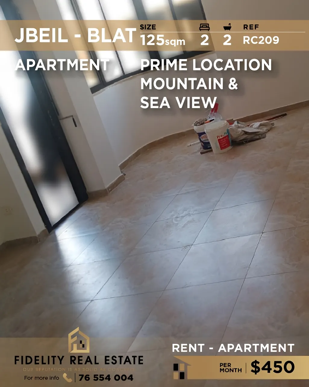 Apartment for rent in Jbeil, Lebanon - 2 bed, 2 bath