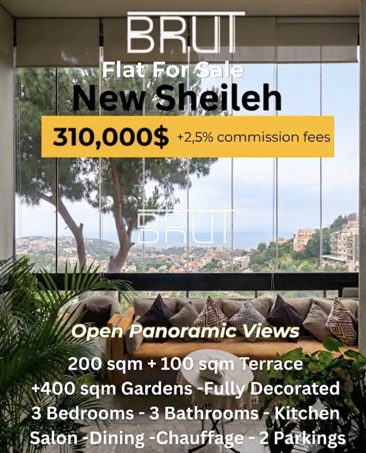 Apartment for sale in Sehayleh, lebanon - 4 bed, 3.0 bath