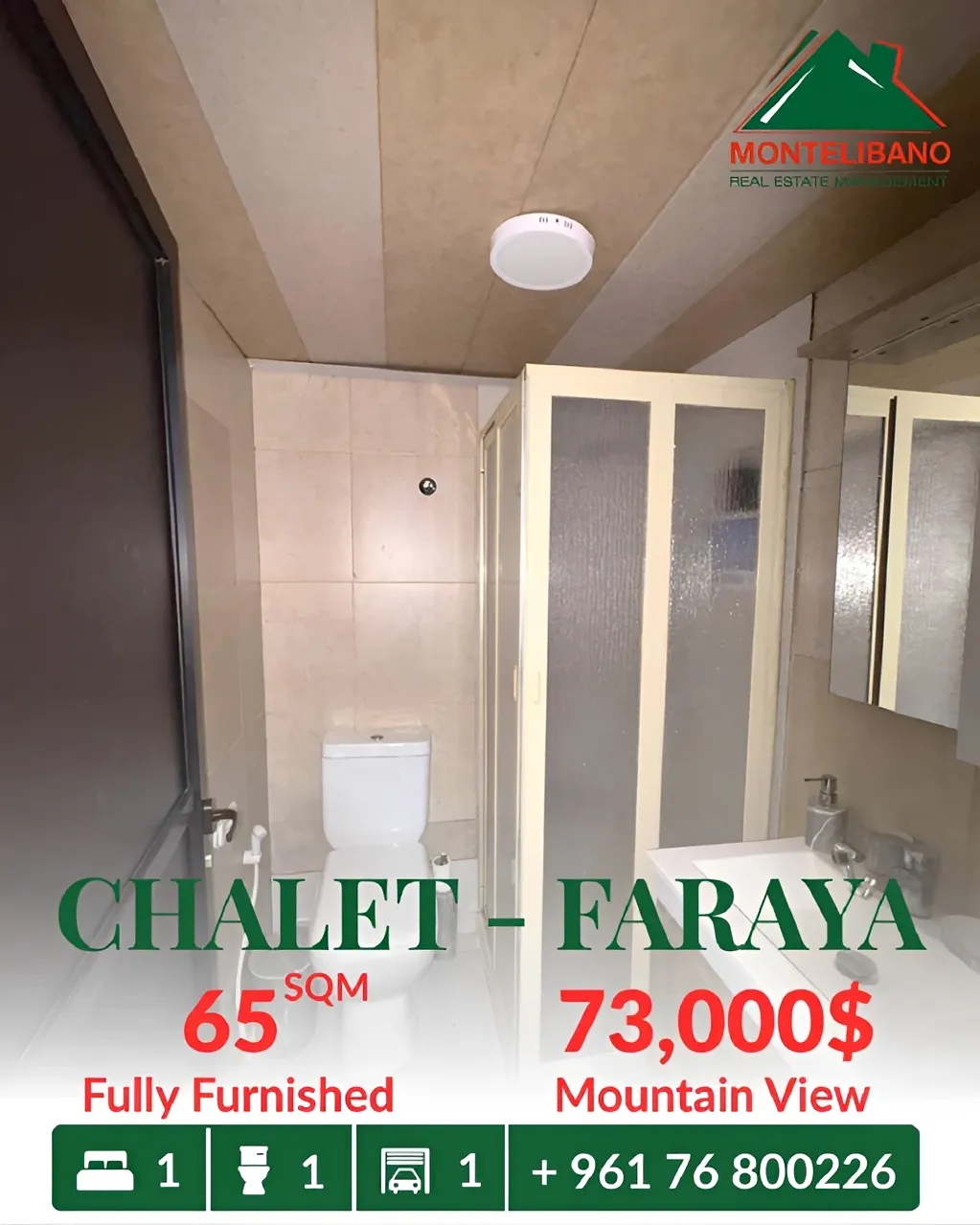 Chalet for Sale in Faraiya, Lebanon