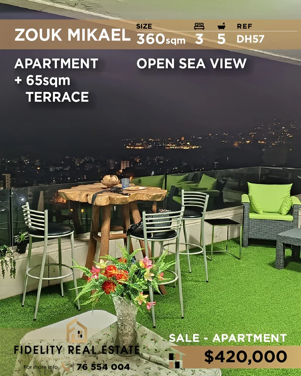Apartment for sale in Zouk Mikael, Lebanon