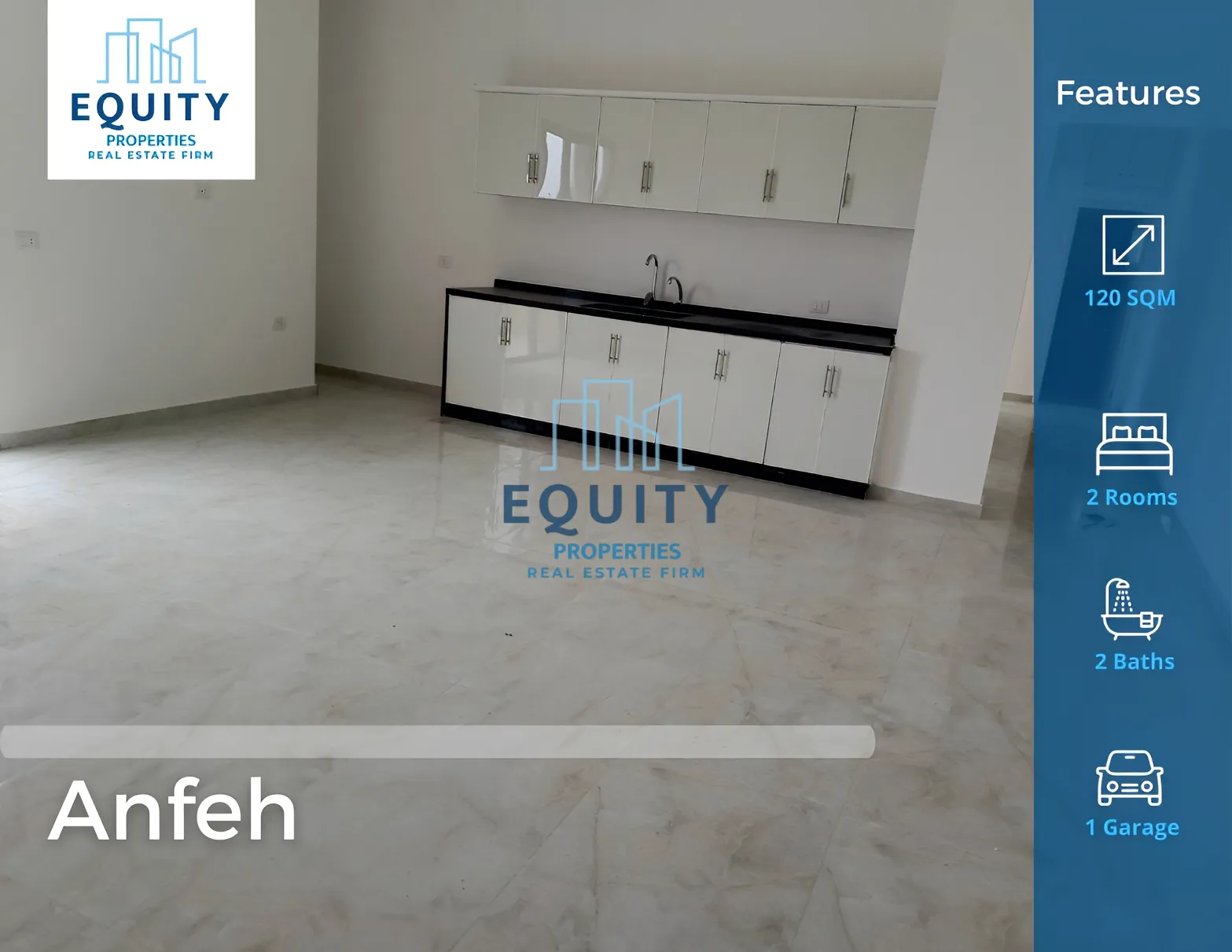 Apartment for rent in Anfeh, Lebanon - 2 bed, 2 bath