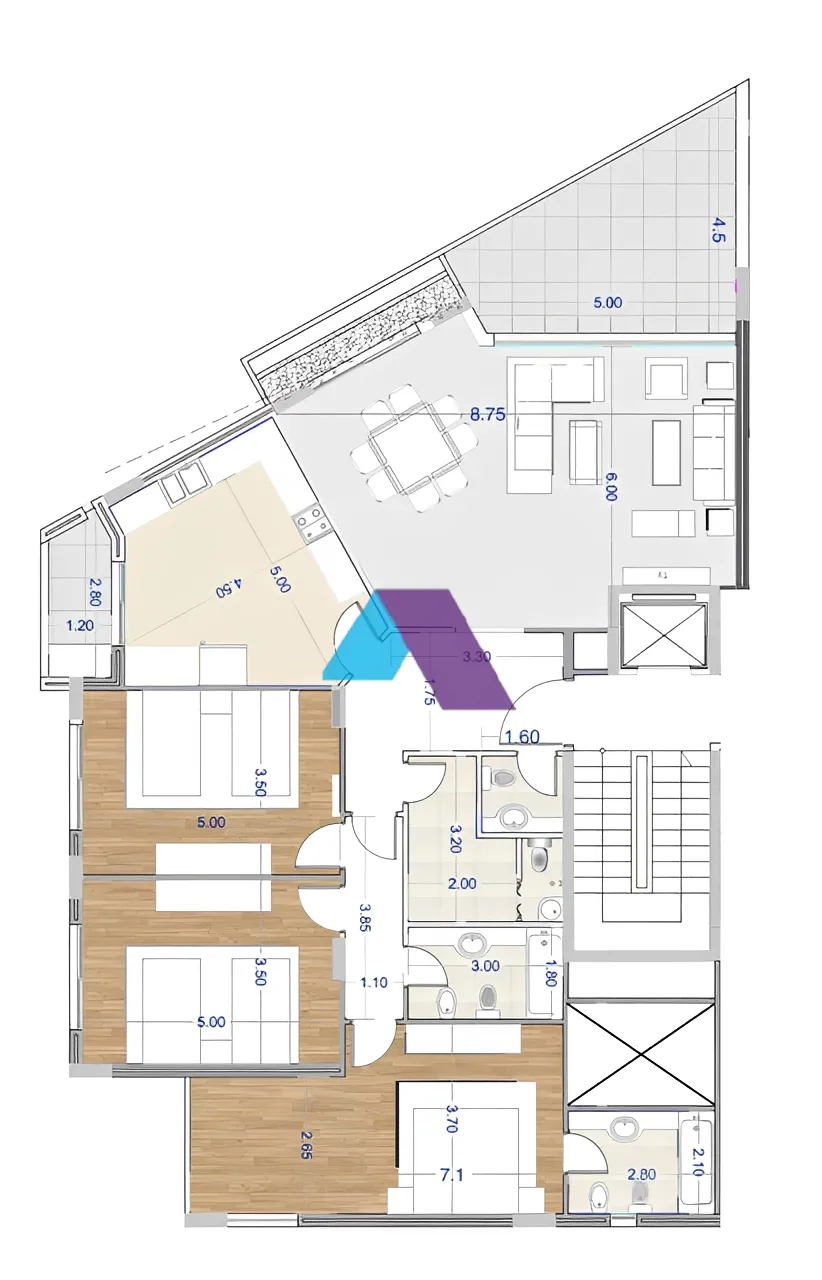 Apartment for Sale in Hadath - 3 bed, 3 bath