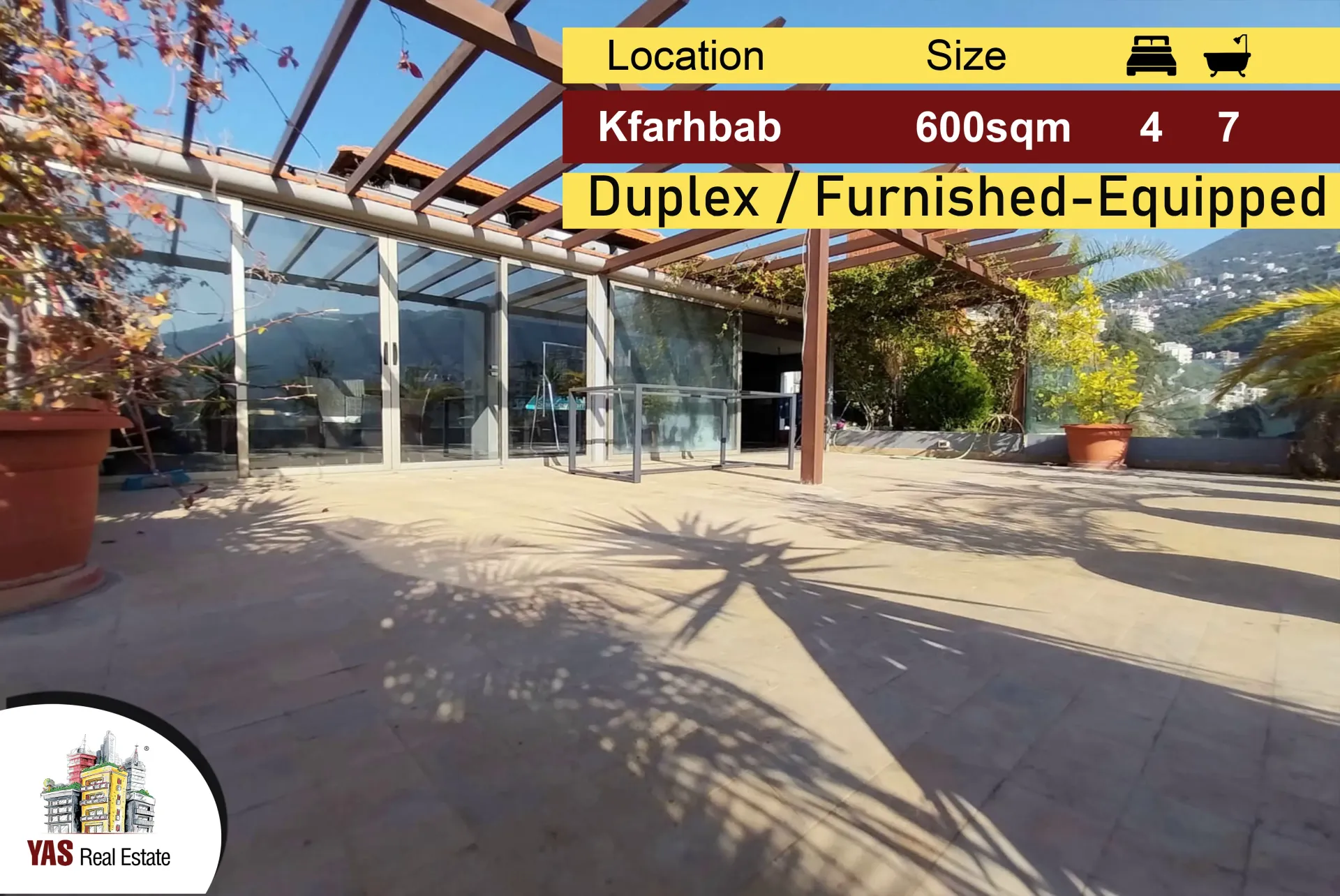 Apartment for Sale in Kfar Hbab - 4 bed, 7 bath
