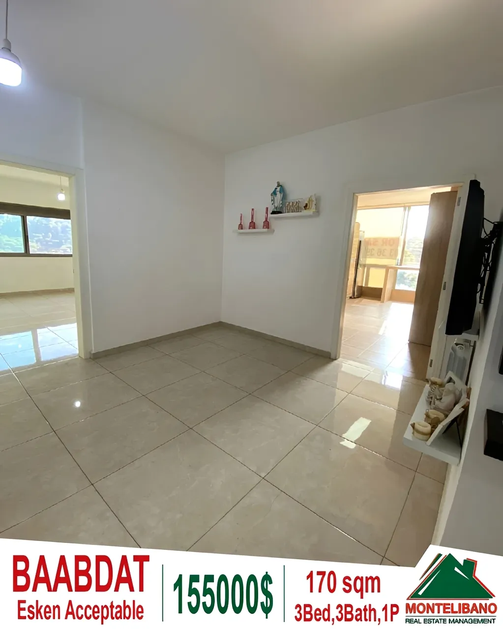 Apartment for sale in Baabdat, Lebanon - 3 bed, 3 bath
