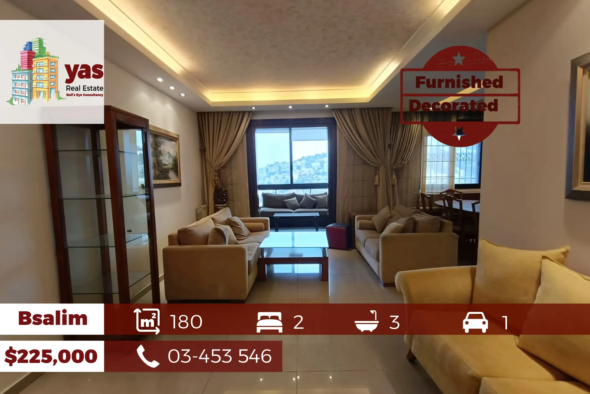 Apartment for Sale in Bsalim