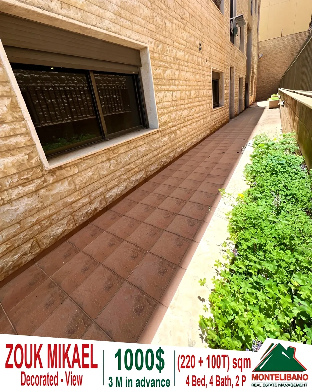 Apartment for rent in Zouk Mikael, Lebanon - 4 bed, 4 bath