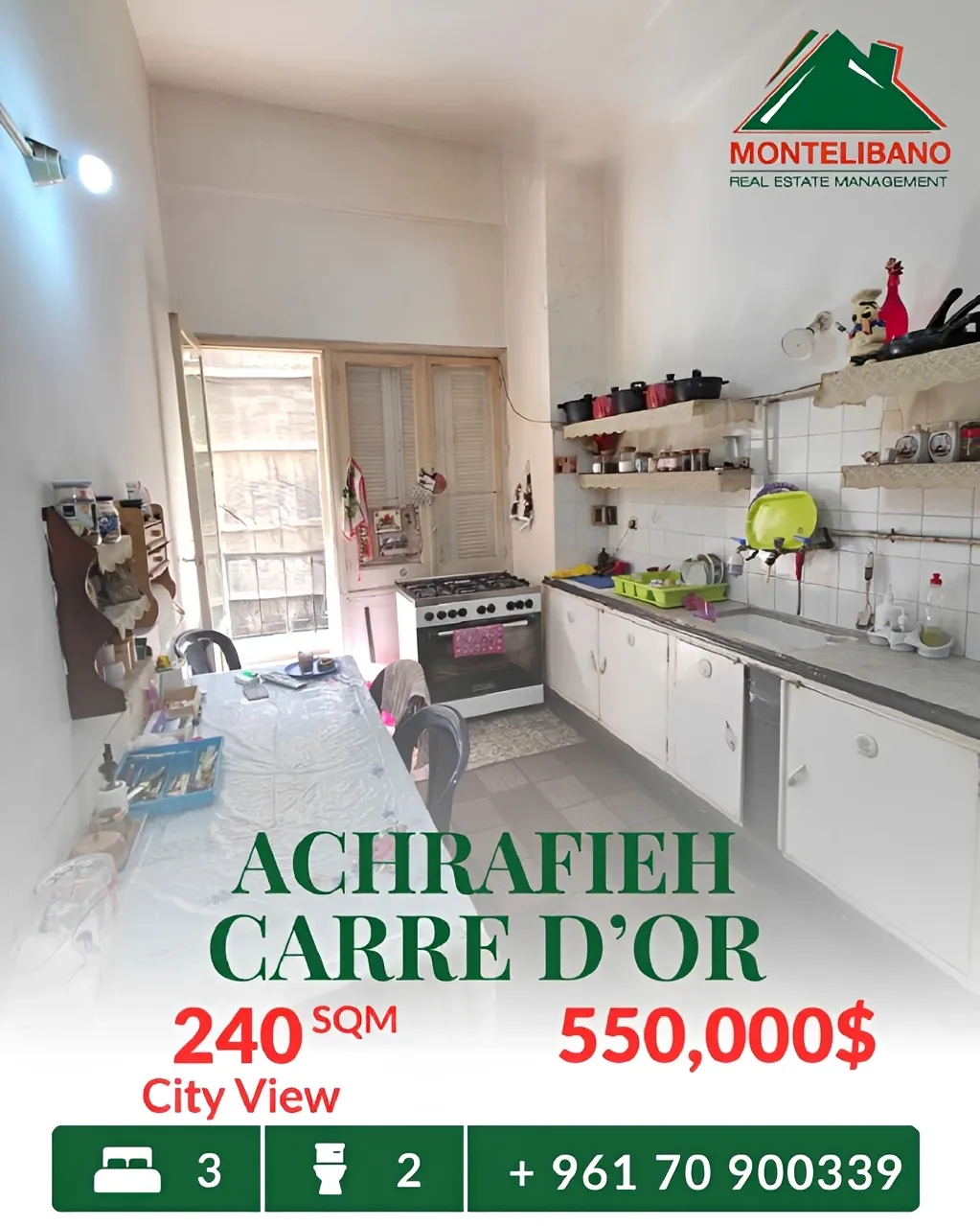 Apartment for sale in Achrafieh