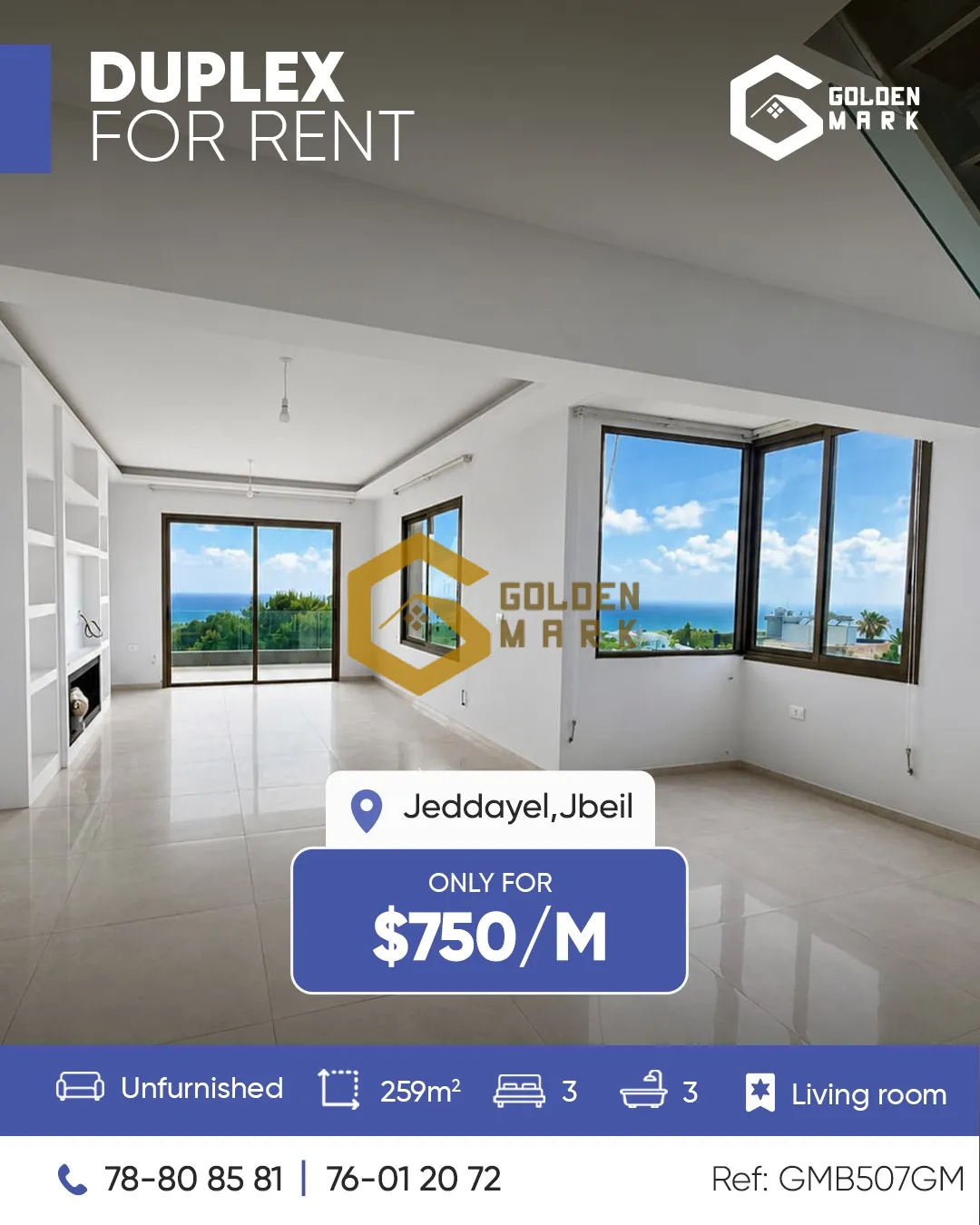 Duplex for Rent in Jdayel