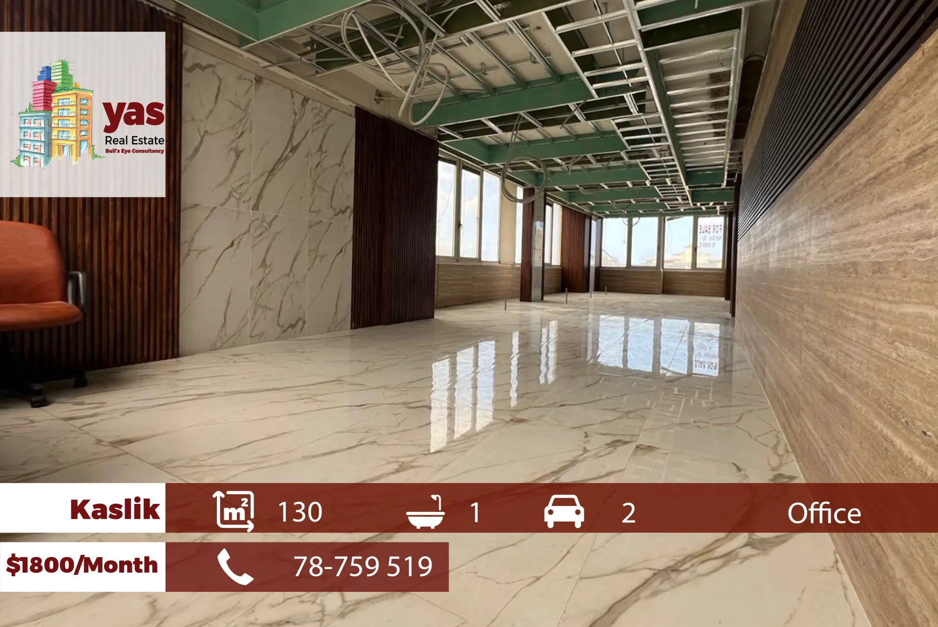 Office for rent in Kaslik