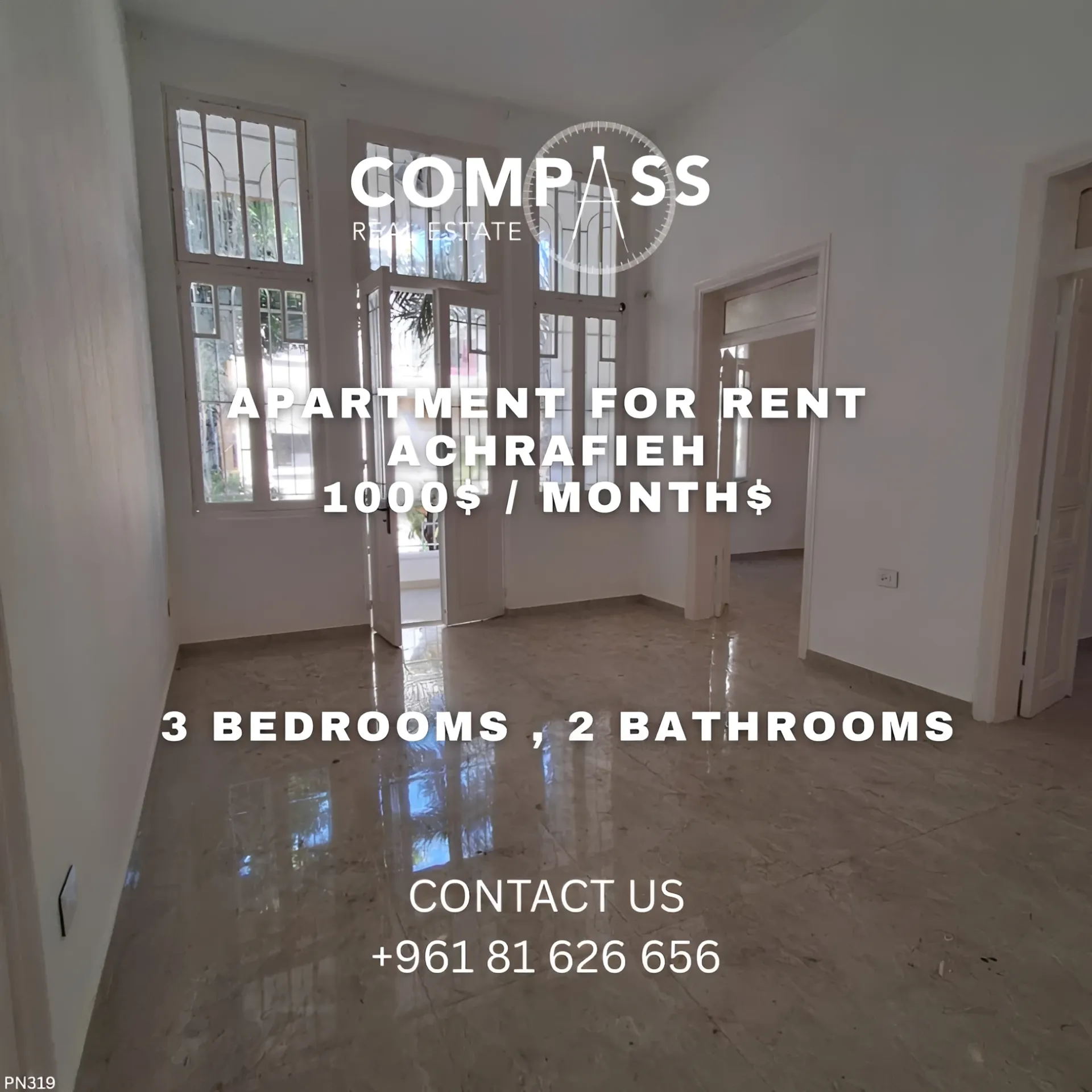 Apartment for rent in Achrafieh, Beirut, Lebanon