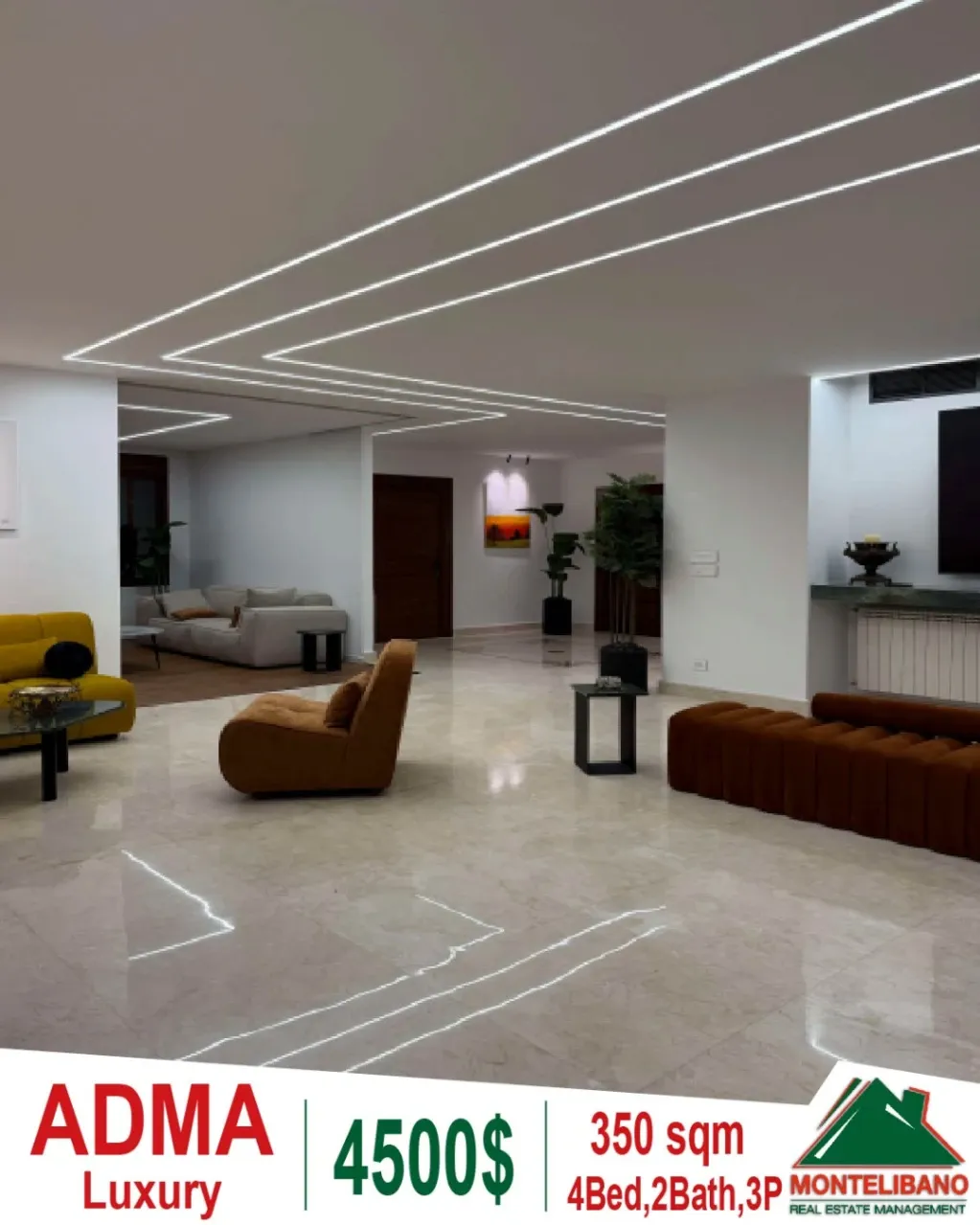 Apartment for rent in Adma w Dafnah, Lebanon