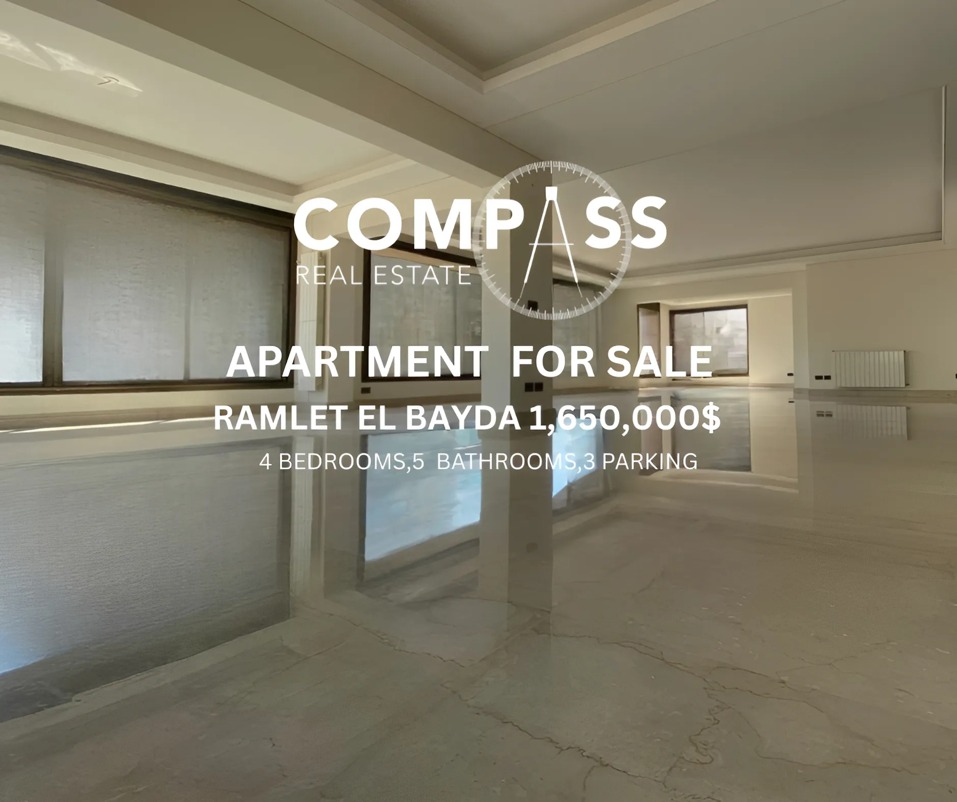 Apartment for Sale in Ramleh Al Bayda, Beirut, Lebanon