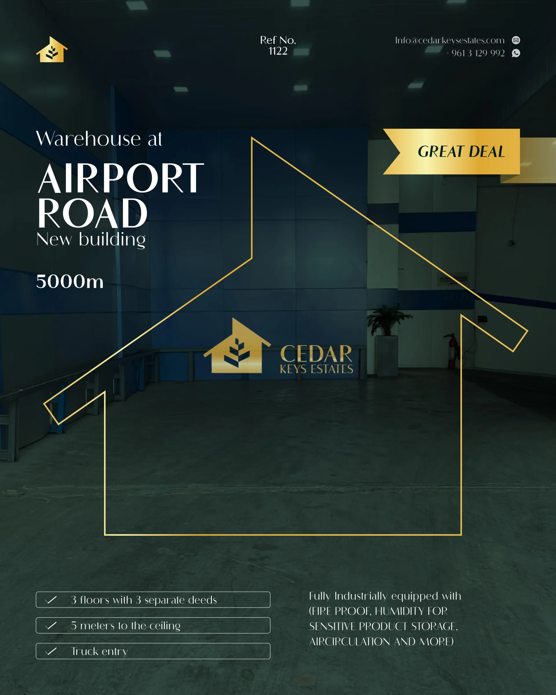 Warehouse for sale in Old Airport, Beirut, Lebanon