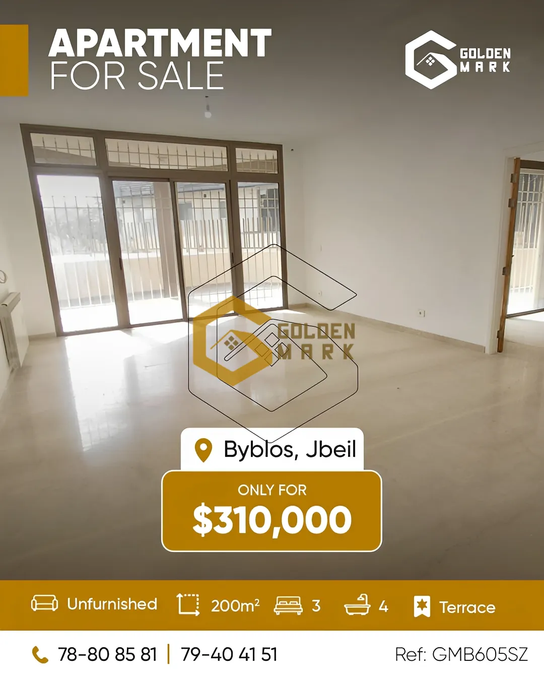 Apartment for Sale in Byblos