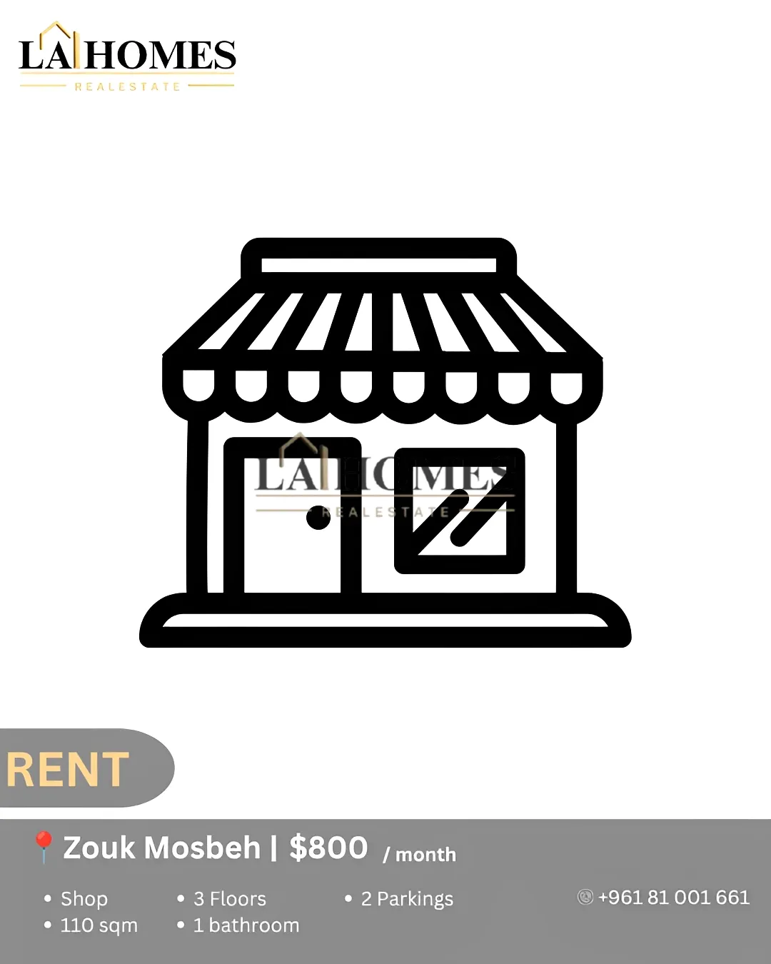 Shop for rent in Zouk Mosbeh