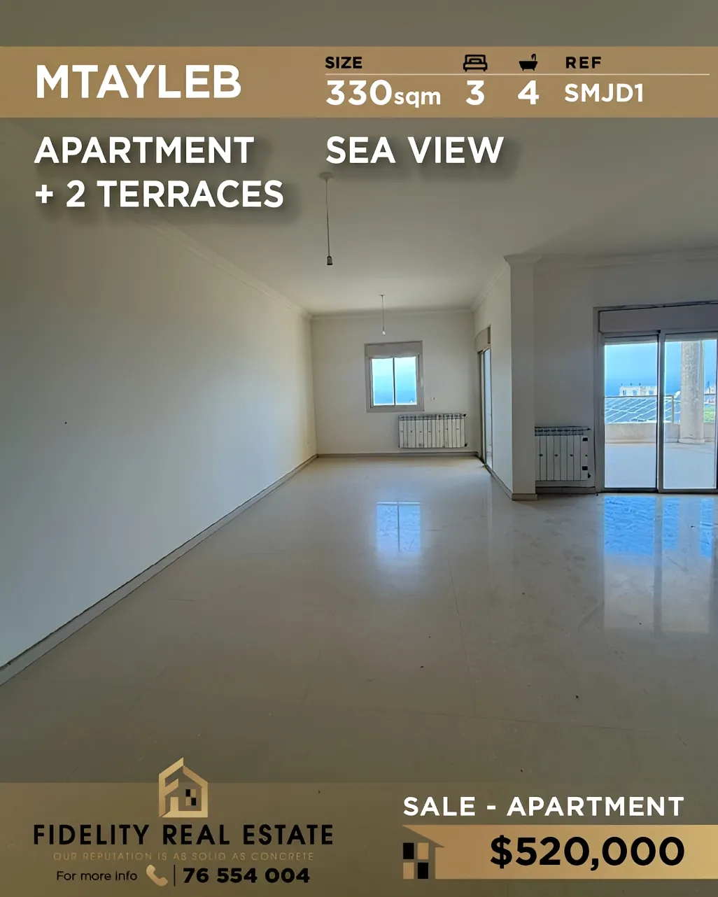 Apartment for sale in Mtayleb, Lebanon