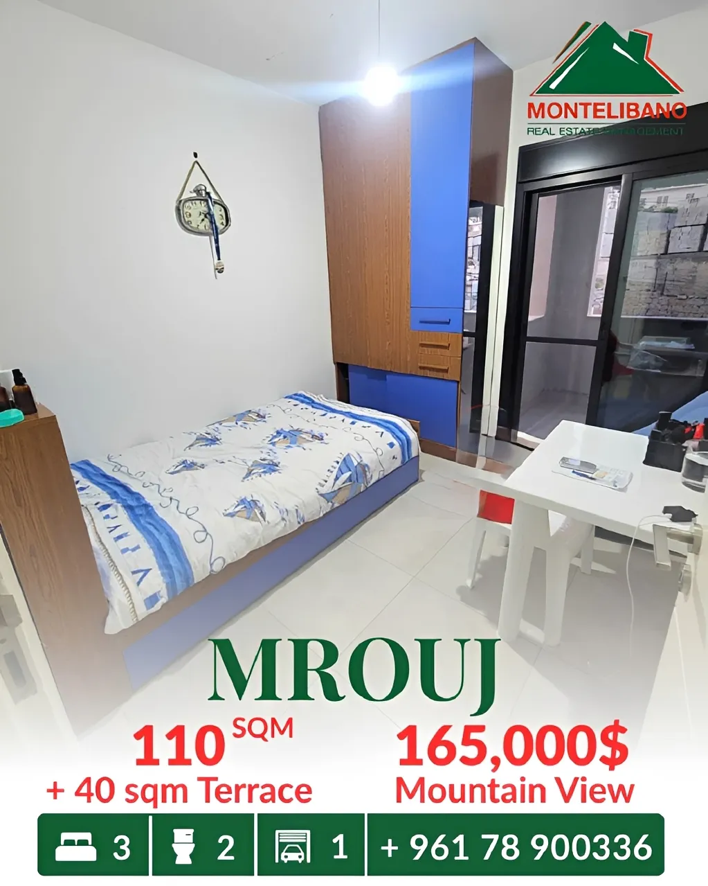 Apartment for sale in Mrouj, Lebanon