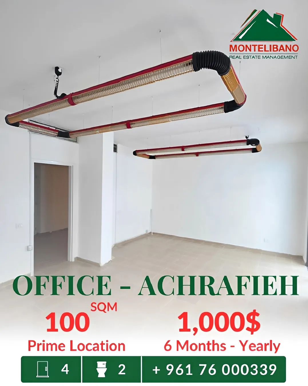 Office for rent in Achrafieh, Beirut, Lebanon