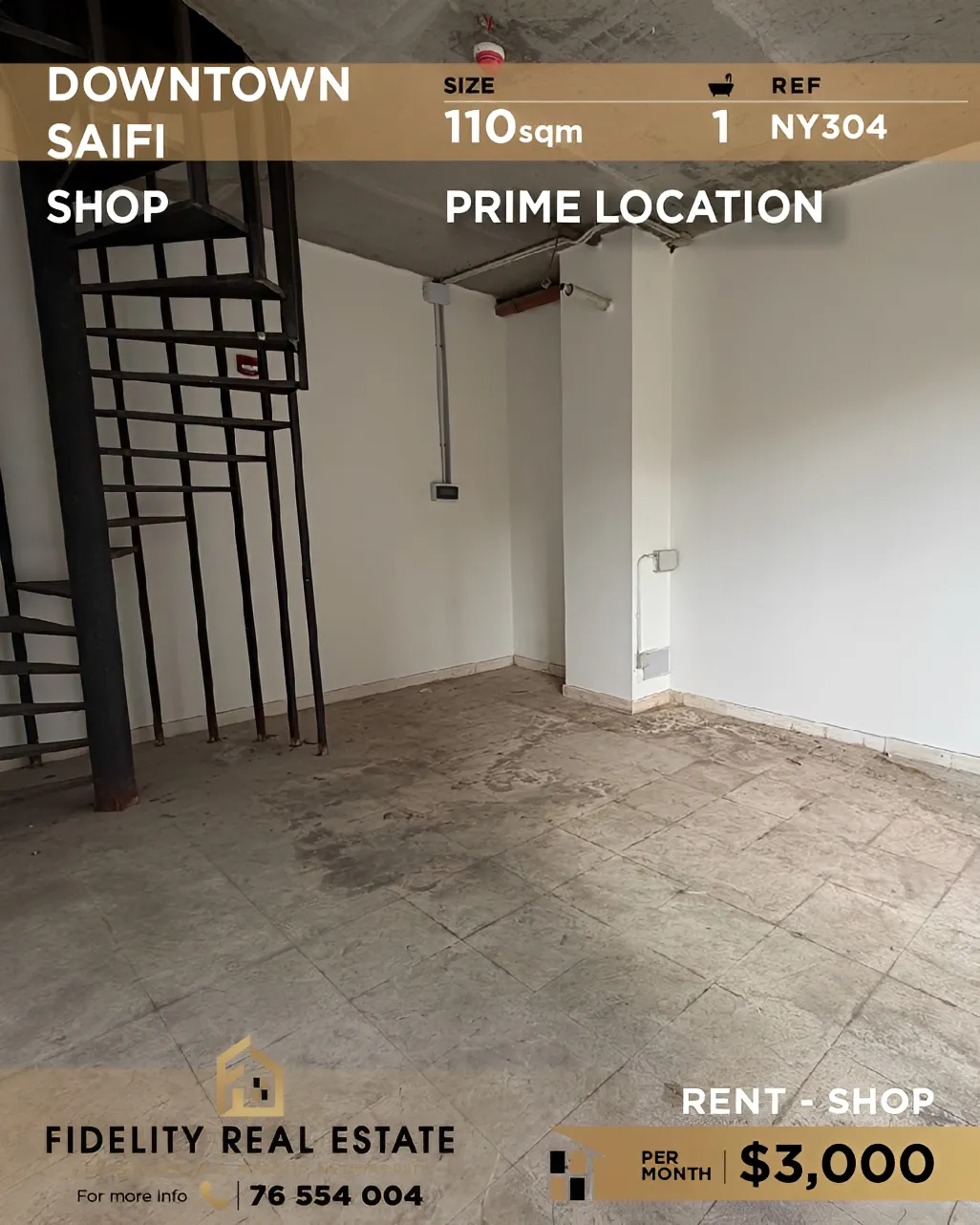 Shop for rent in Downtown, beirut