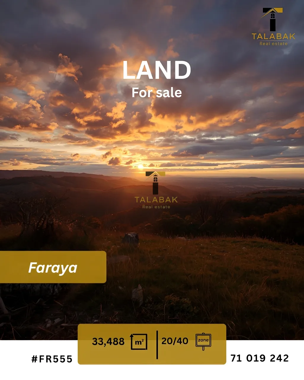 Residential Land for sale in Faraiya, Lebanon