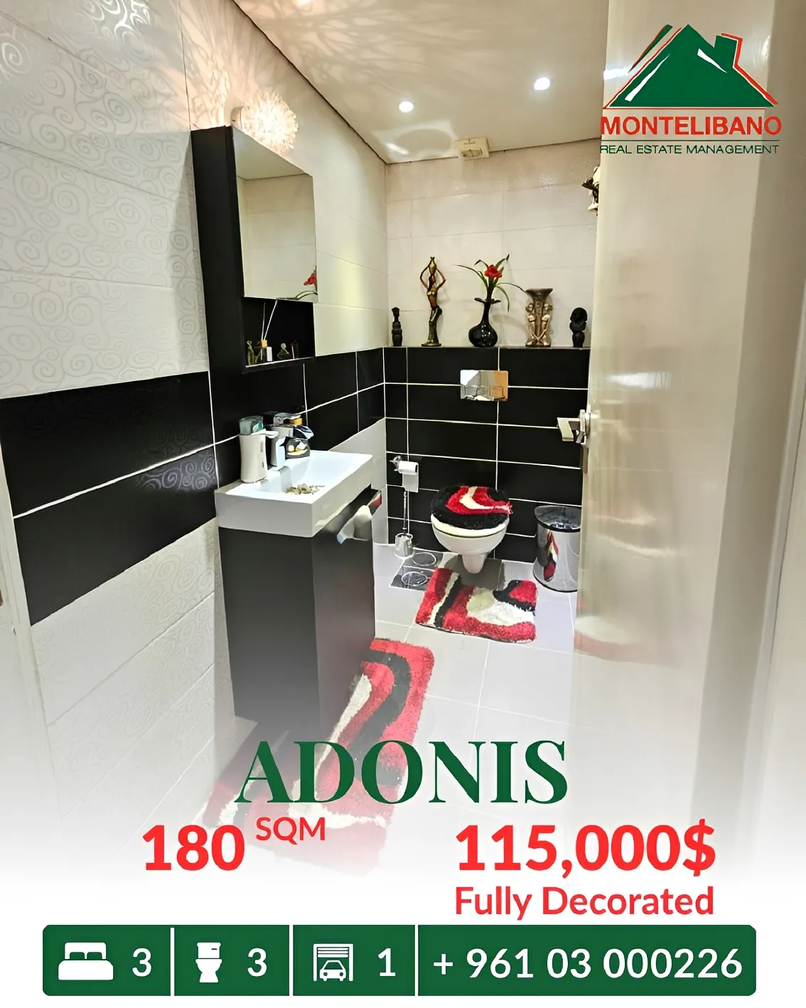 Apartment for sale in Adonis, Lebanon