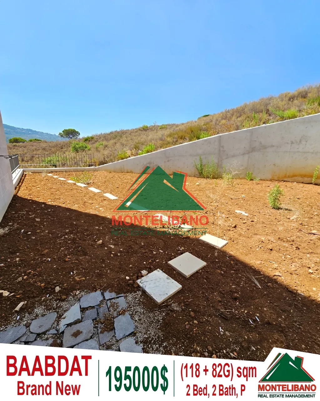 Apartment for Sale in Baabdat, Lebanon - 2 bed, 2 bath
