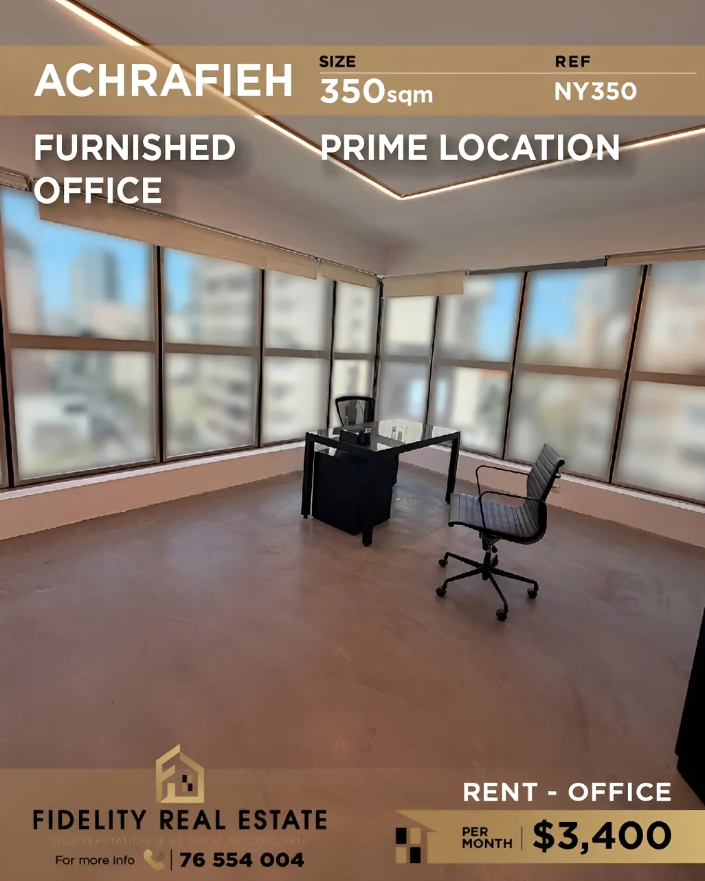 Office for rent in Achrafieh, Beirut, Lebanon