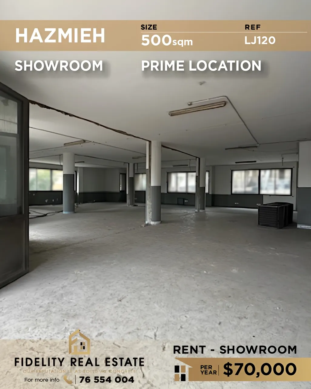 Showroom for rent in Hazmieh, Lebanon