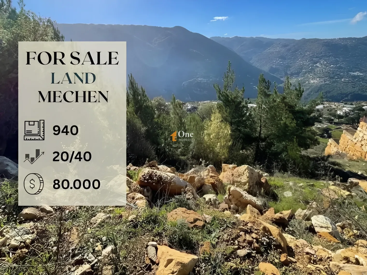 Land for Sale in Mechane, Lebanon