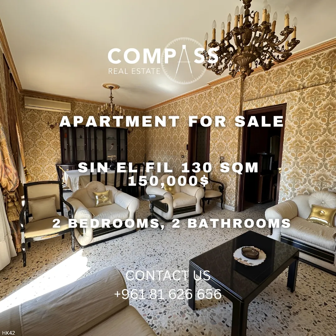 Apartment for sale in Sin el fil, lebanon - 2 bed, 2.0 bath