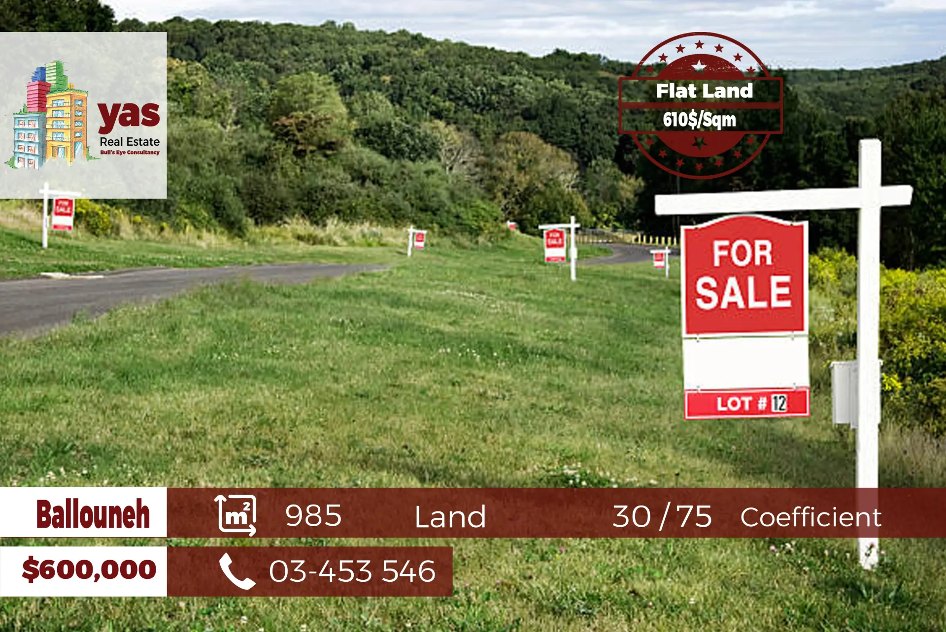 Land for Sale in Ballouneh