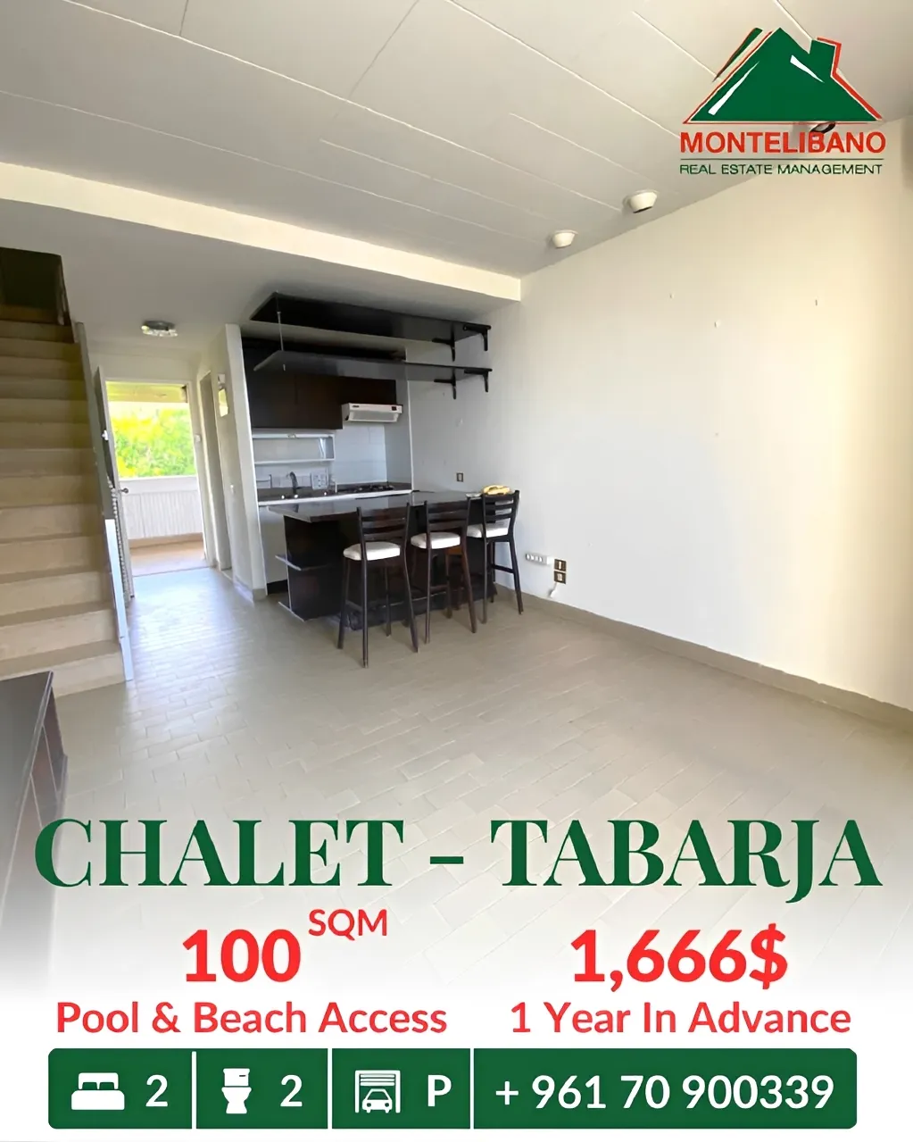Chalet for rent in Tabarja, Lebanon