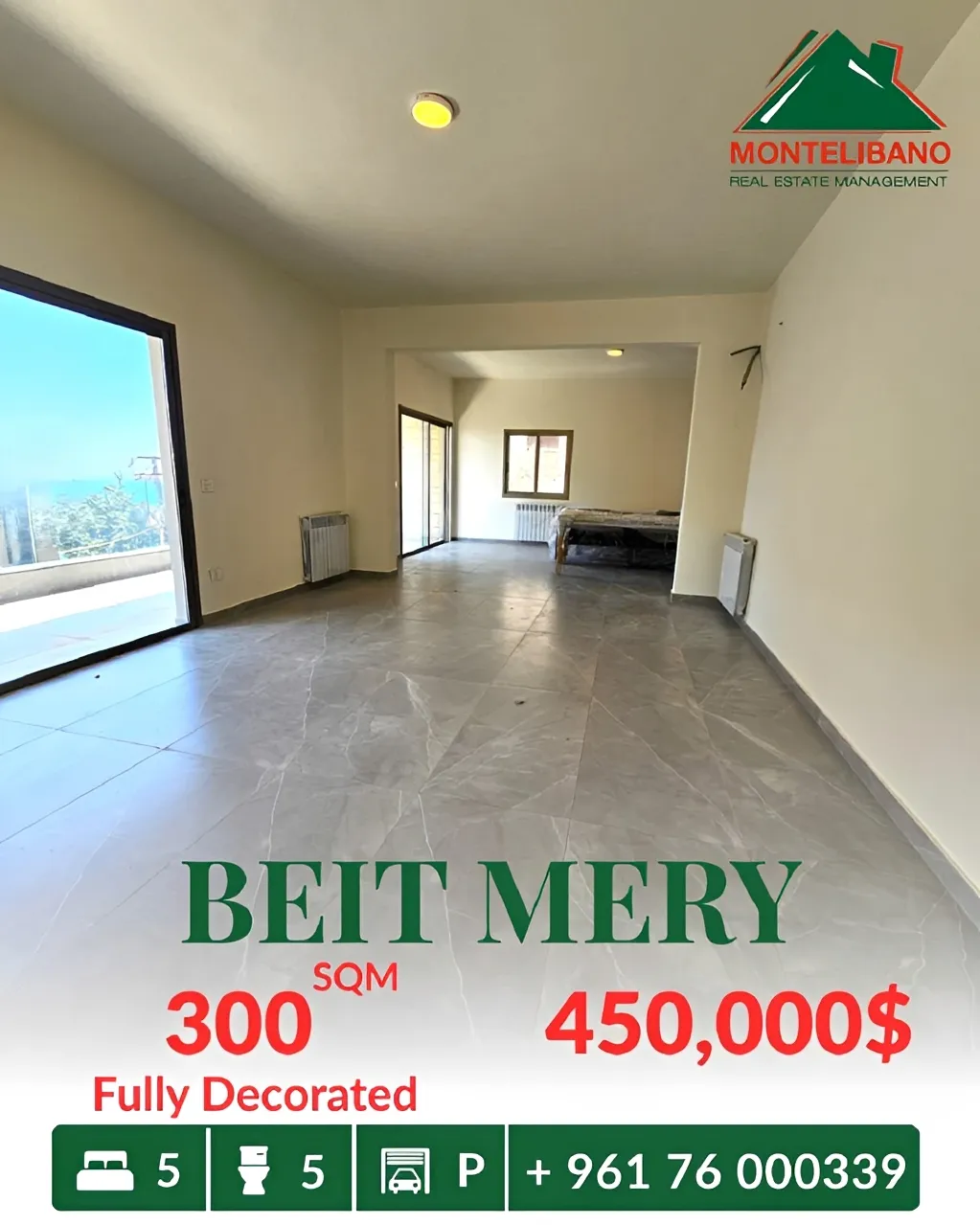 Apartment for sale in Beit Meri, Lebanon - 5 bed, 5 bath