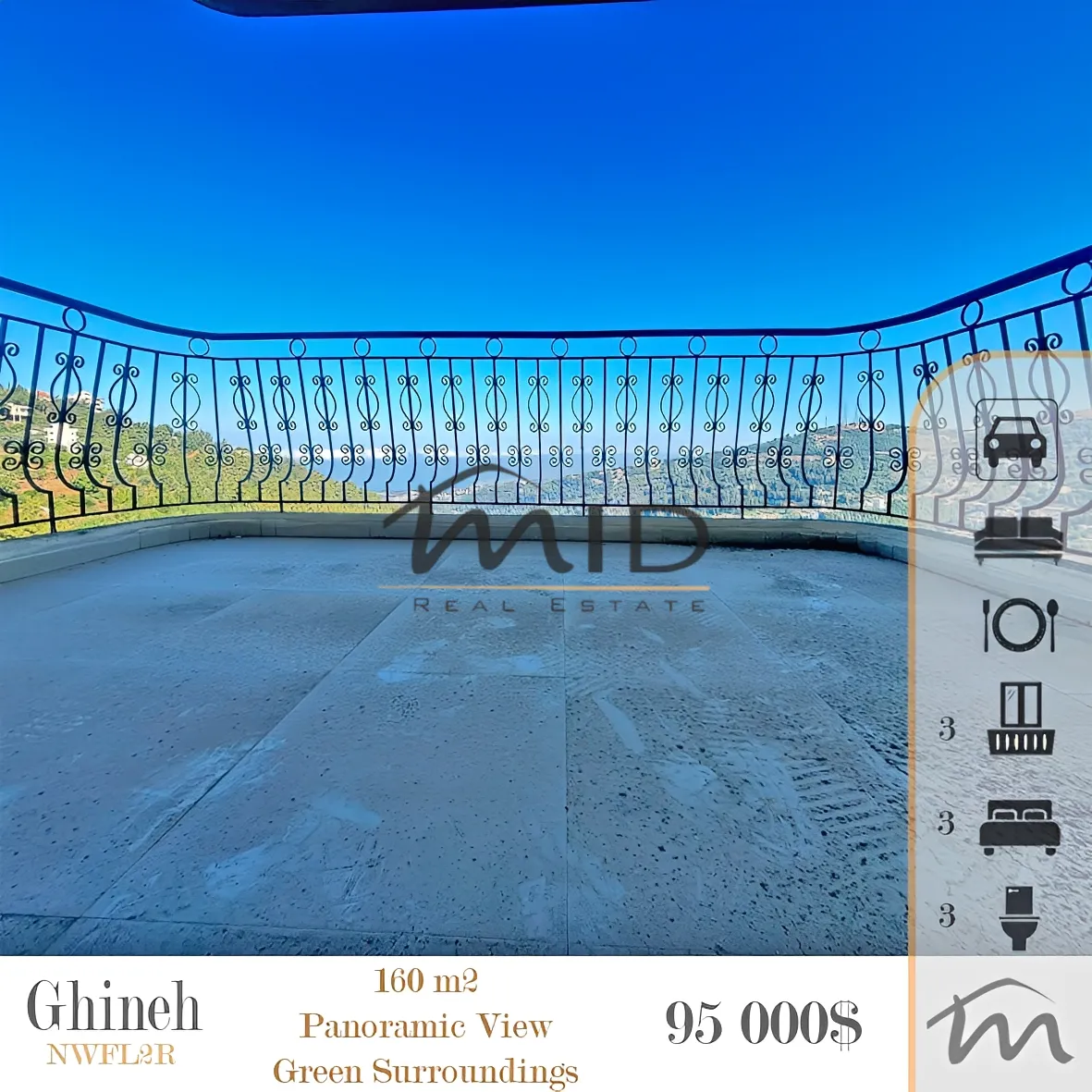 Apartment for sale in Ghineh