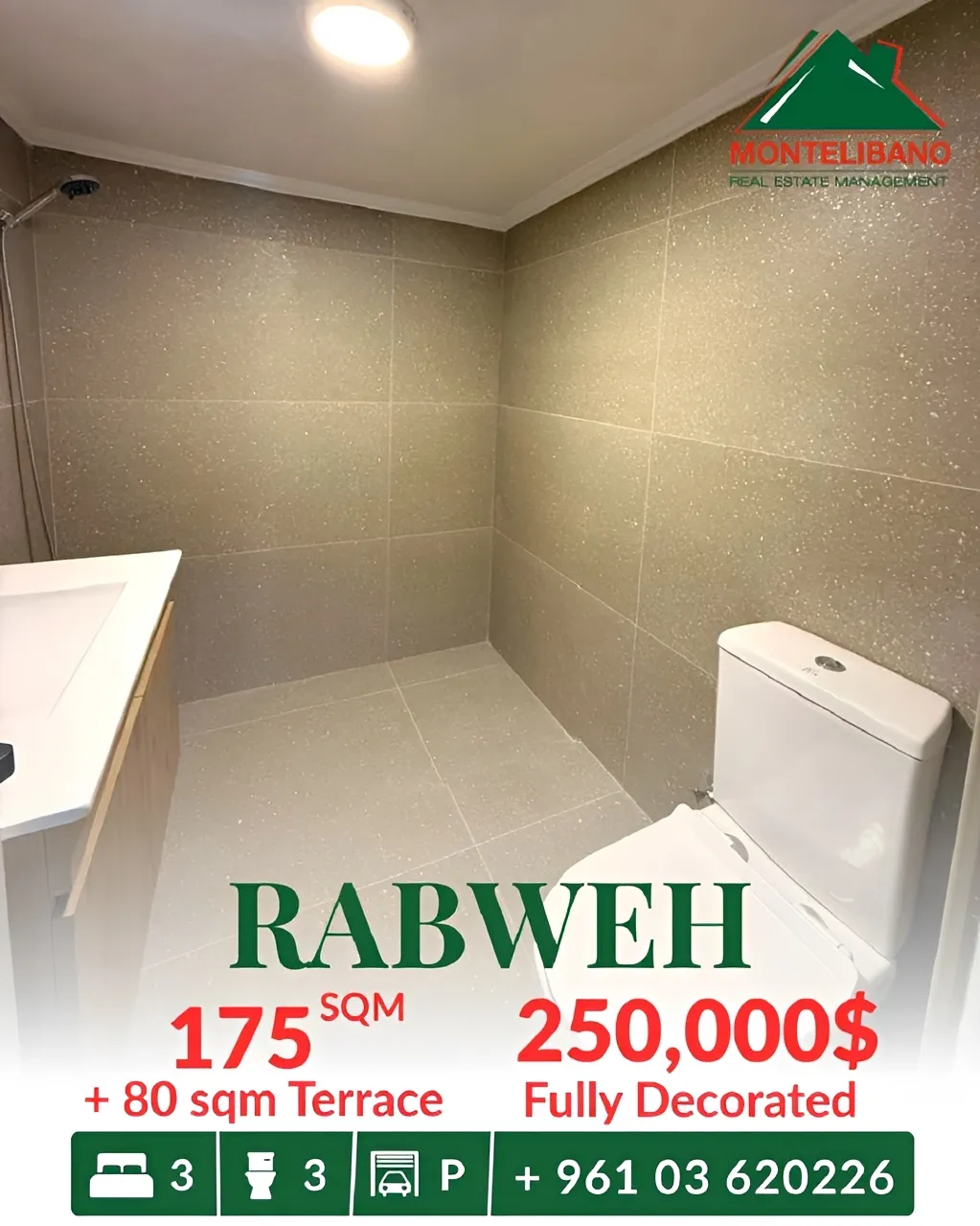 Apartment for sale in Rabweh, Bayrut, Lebanon